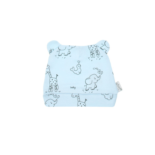 4800 11 Animals Komplet wyprawkowy 4-częściowy nadruk Nicol - niebieski