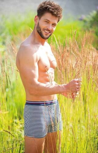 Bokserki męskie MXH 338 Key - beżowe