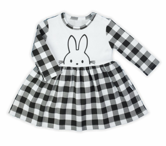 163364 Bunny Kratka Sukienka bawełniana Nicol - czarny