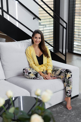 Kardigan Szlafrok Marika Sensis - żółty +