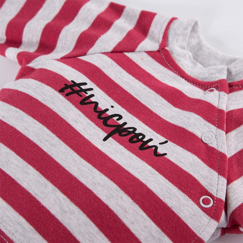 Bluzka niemowlęca 2-pak Ancymon Eevi- szary/czerwony