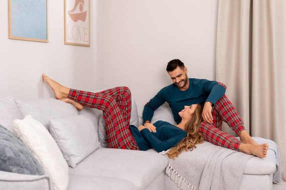 Piżama męska długi rękaw, długie spodnie PDM5500-006 Moraj - zielony