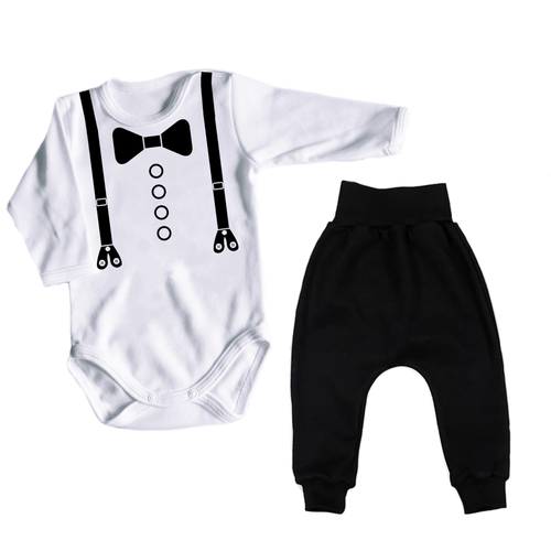 Elegancki komplet "Muszka i szelki"  Moocha