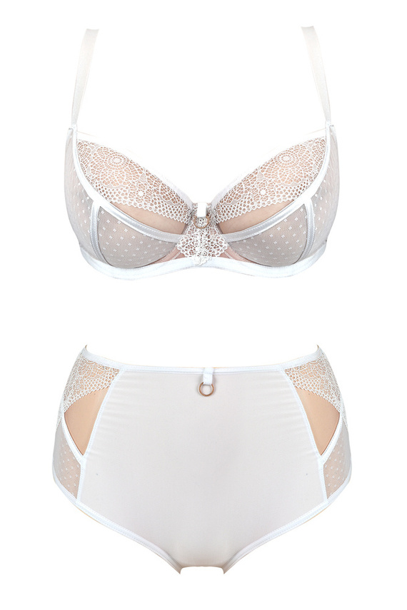 Biustonosz miękki 19057 Dots Mediolano biały