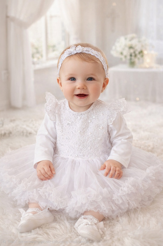 Body-sukienka długi rękaw Aniołek Bambarillo