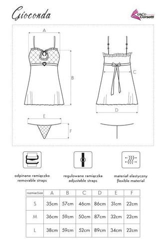 Komplet dwuczęściowy Gioconda LC 13005 LivCo Corsetti Fashion