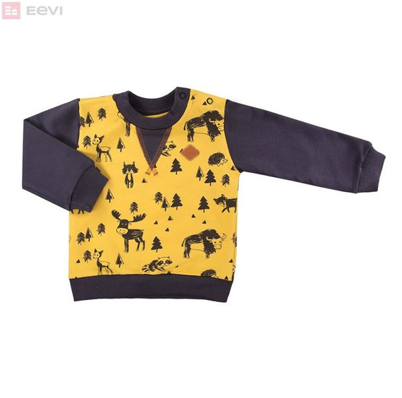 Bluza dresowa dla chłopca "TRIP" Ewa Klucze -paski bordo