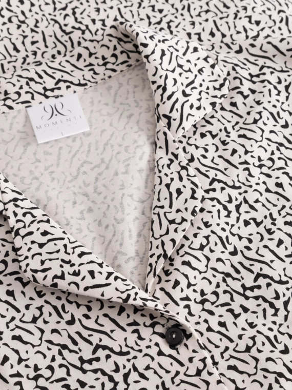 Piżama damska rozpinana About Style Long Momenti Per Me beige