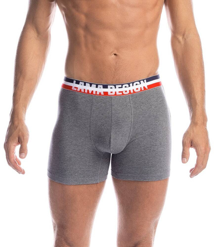  Bokserki męskie M-1029  SZG Lama granatowy szary