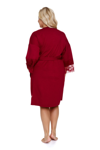 Szlafrok damski Plus Size 7261 Doctor Nap - burgundy red