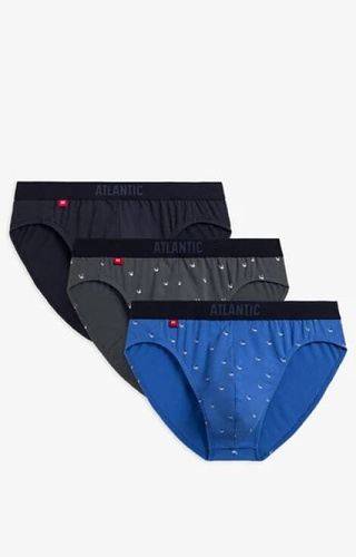 Slipy męskie 3MP-158 A'3 Atlantic niebieski-granat-grafit