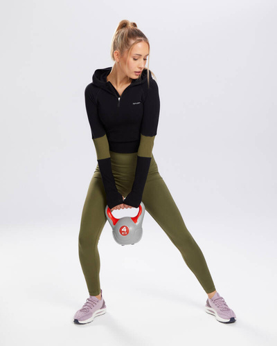 Bluza sportowa damska Adapt Spaio iced coffee/black 