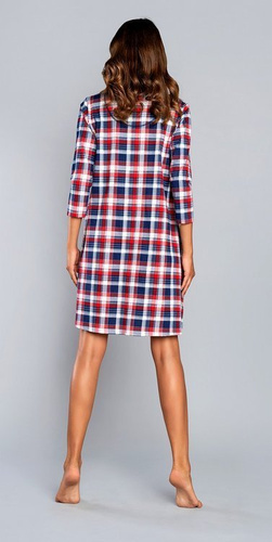 Rugia koszula nocna ciążowa i do karmienia rękaw 3/4 Italian Fashion- czerwona