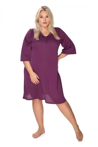 Koszula nocna damska Mewa 86400 Elena Mewa bakłażanowy
