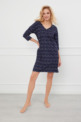 Koszula nocna z rękawem 3/4 Libra Italian Fashion - druk