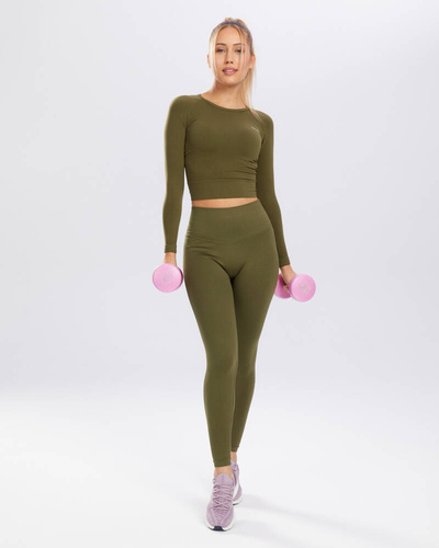 Bluzka damska długi rękaw Adapt Rashguard Spaio khaki 
