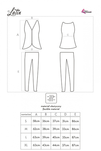 Piżama damska Latin LC 90098 LivCo Corsetti Fashion