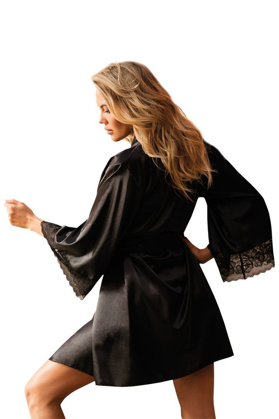 Podomka Szlafrok Damski Adelaide Dkaren - Czarny