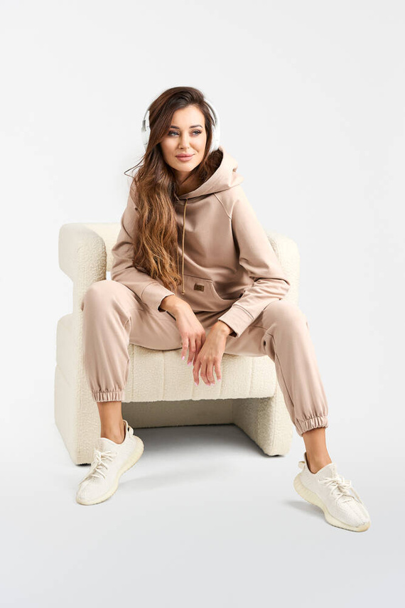 Spodnie dresowe Viva Italian Fashion - beżowy