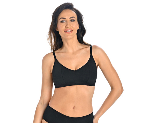 Biustonosz braletka bez fiszbin Bianca Teyli - czarny