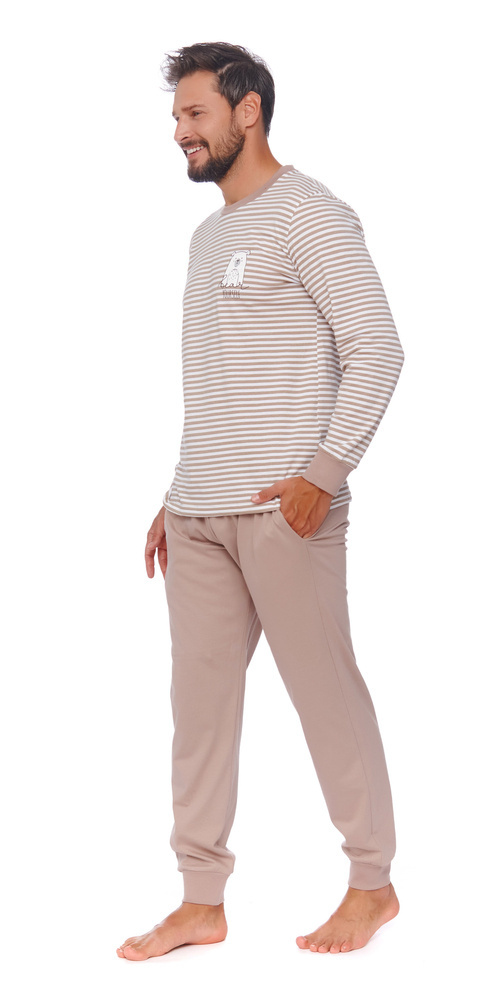 PMB.4530 "Bear" Piżama Męska Doctor Nap - beige