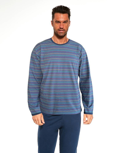 Piżama męska 138/52 Various Cornette niebieski-granatowy		