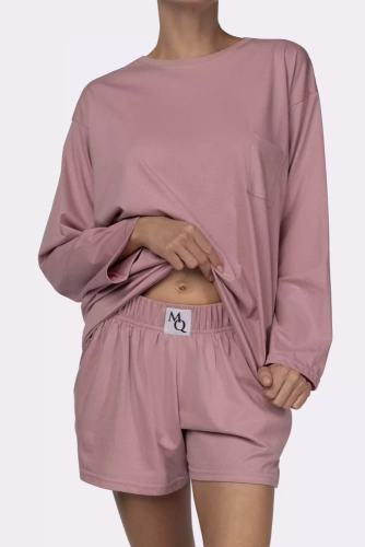 Piżama damska Joy longsleeve Mona pink