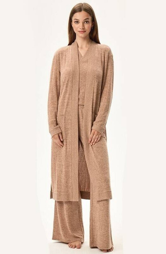 Szlafrok damski 41948 Fudge Henderson beżowy