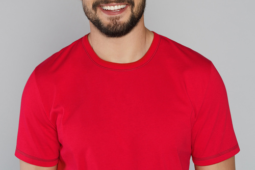 Piżama Męska krótki rękaw, długie spodnie Narwik Italian Fashion - czerwony/druk