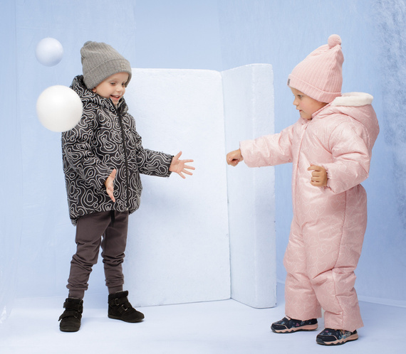 Kombinezon zimowy bez stópek Winter Pinokio - róż