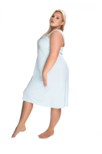 Koszula nocna damska 4114 Róża Mewa miętowy