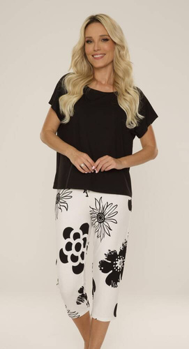 Piżama Damska 743 Elle Forex - czarny