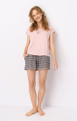 Piżama Damska LNS 880 Key - różowa