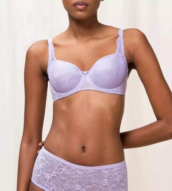 Biustonosz usztywniany Amourette Charm WHP02 Triumph- lilac niebieski