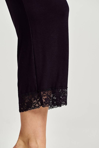 Piżama damska 3100 Mercy   Taro czarny