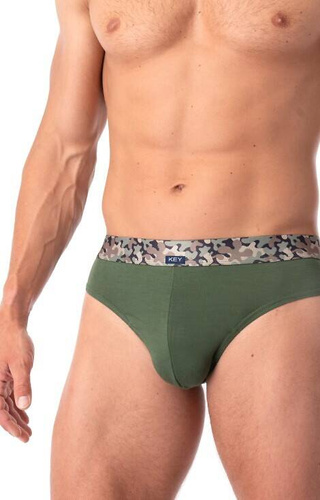 Slipy męskie MPP 240 Bambus 2-pak Key czarny-zielony