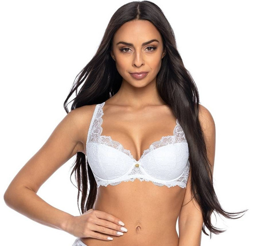  Biustonosz Usztywniany M-0196/22 Nell Mat - biały 