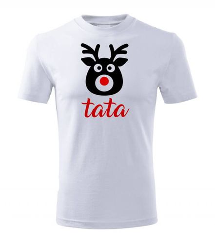 Zestaw koszulek świątecznych "MAMA TATA SYN RENIFERY" Moocha 