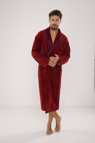Szlafrok męski 666 Ronaldo forex - bordo