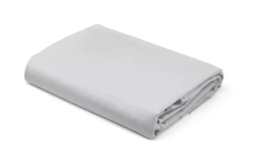 Prześcieradło satynowe z gumką jPure ednobarwne Detexpol srebrny