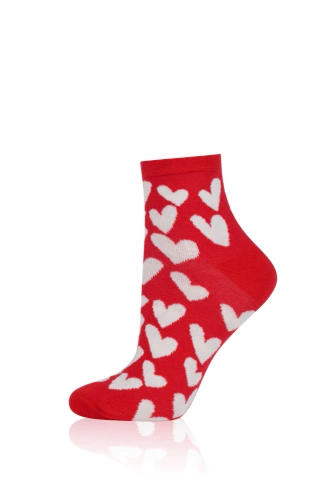 Skarpety S172Z Evora Italian Fashion - czerwone