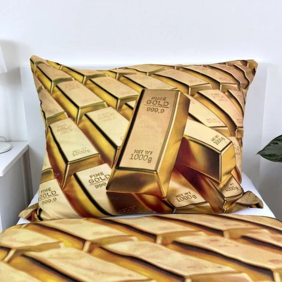 Pościel z mikrofibry Złoto sztabki złota Jerry Fabrics