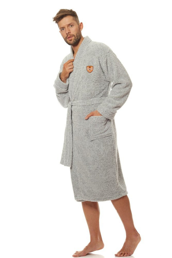 Szlafrok Męski 2116 Color L&L- niebieski