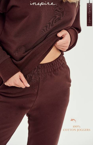 Spodnie dresowe 3057 Taro- brązowe