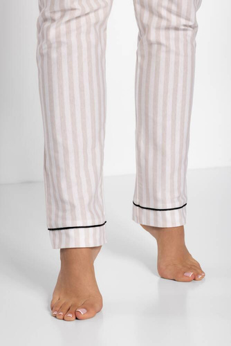 Piżama damska Rita Momenti Per Me black-beige 