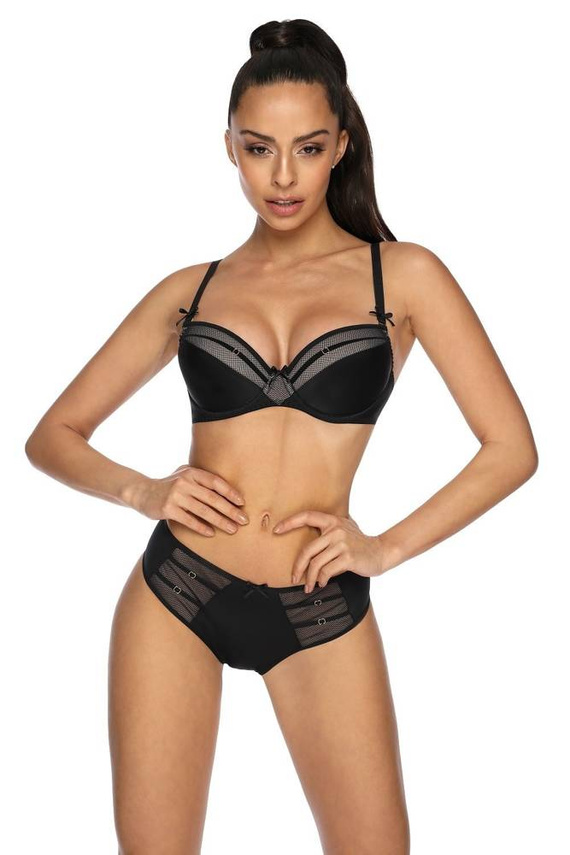 Biustonosz Push-up M-3300/11 Janet Mat czarny