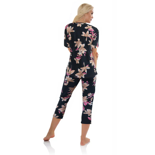 Piżama damska 2594/10 Sesto Senso granatowy 