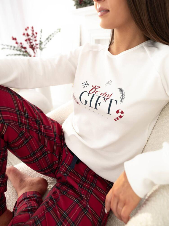 Piżama damska Maribel Sensis Interlock - śmietankowy