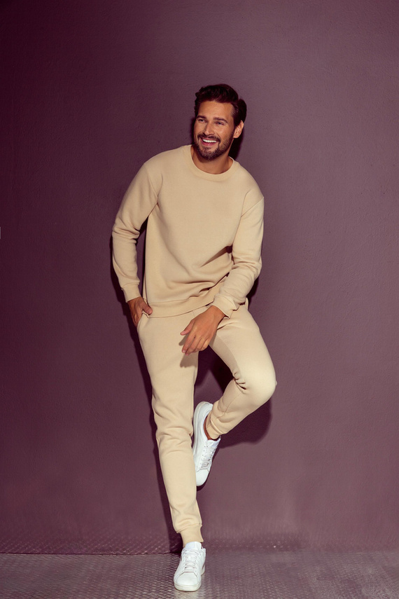 Bluza męska dresowa 813 Indigo Forex - piasek