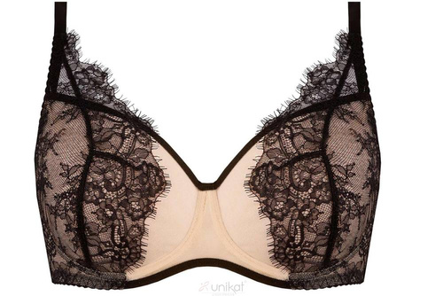 Biustonosz miękki soft Tosca Unikat czarno-beżowy